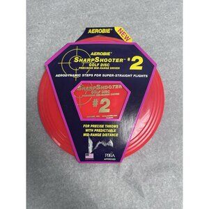 Aerobie Sharp Shooter 2 Golf Disc Orange Mid-Range Driver NEW in Package Vintage
